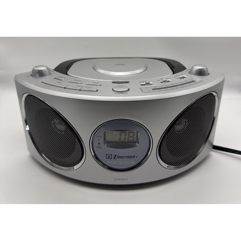 Y2K Vintage Emerson AM/FM CD Radio Stereo Boombox Player | Model PD6810 WORKS!